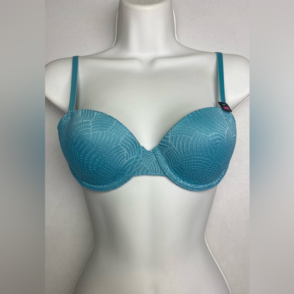 NWT LS BLU Remix Lightly Lined Underwire, 34B *P1004